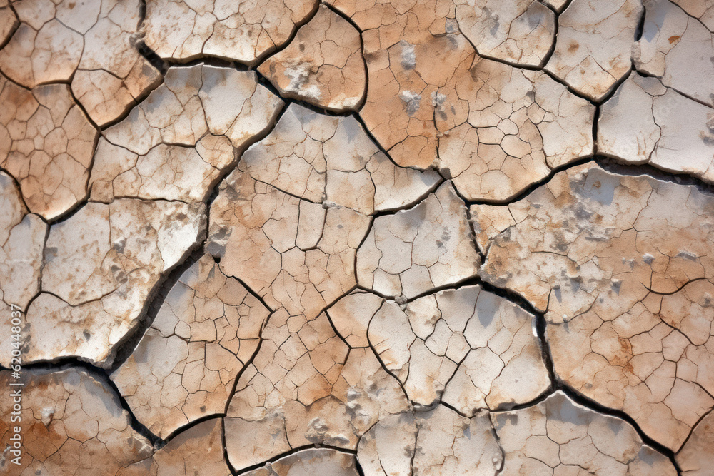 Intricate patterns and textures of a cracked concrete surface, showcasing the beauty and character of weathered urban landscapes. Generative AI. Intricate patterns and textures of a cracked concrete surface, showcasing the beauty and character of weathered urban landscapes. Generative AI.