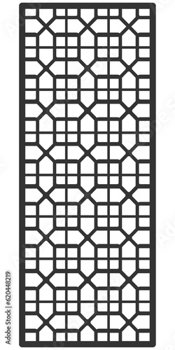 Wallpaper Mural Traditional Japan Korea China ornament frame pattern. Asian door window antique. Torontodigital.ca