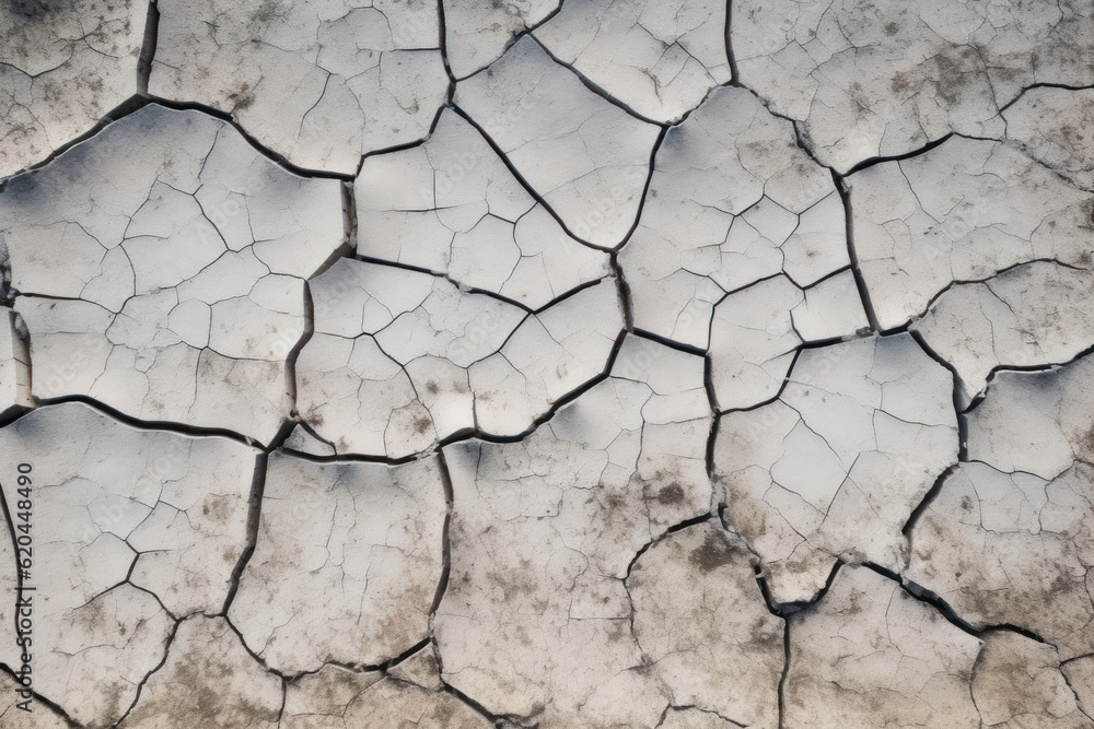 Intricate patterns and textures of a cracked concrete surface, showcasing the beauty and character of weathered urban landscapes. Generative AI. Intricate patterns and textures of a cracked concrete surface, showcasing the beauty and character of weathered urban landscapes. Generative AI.