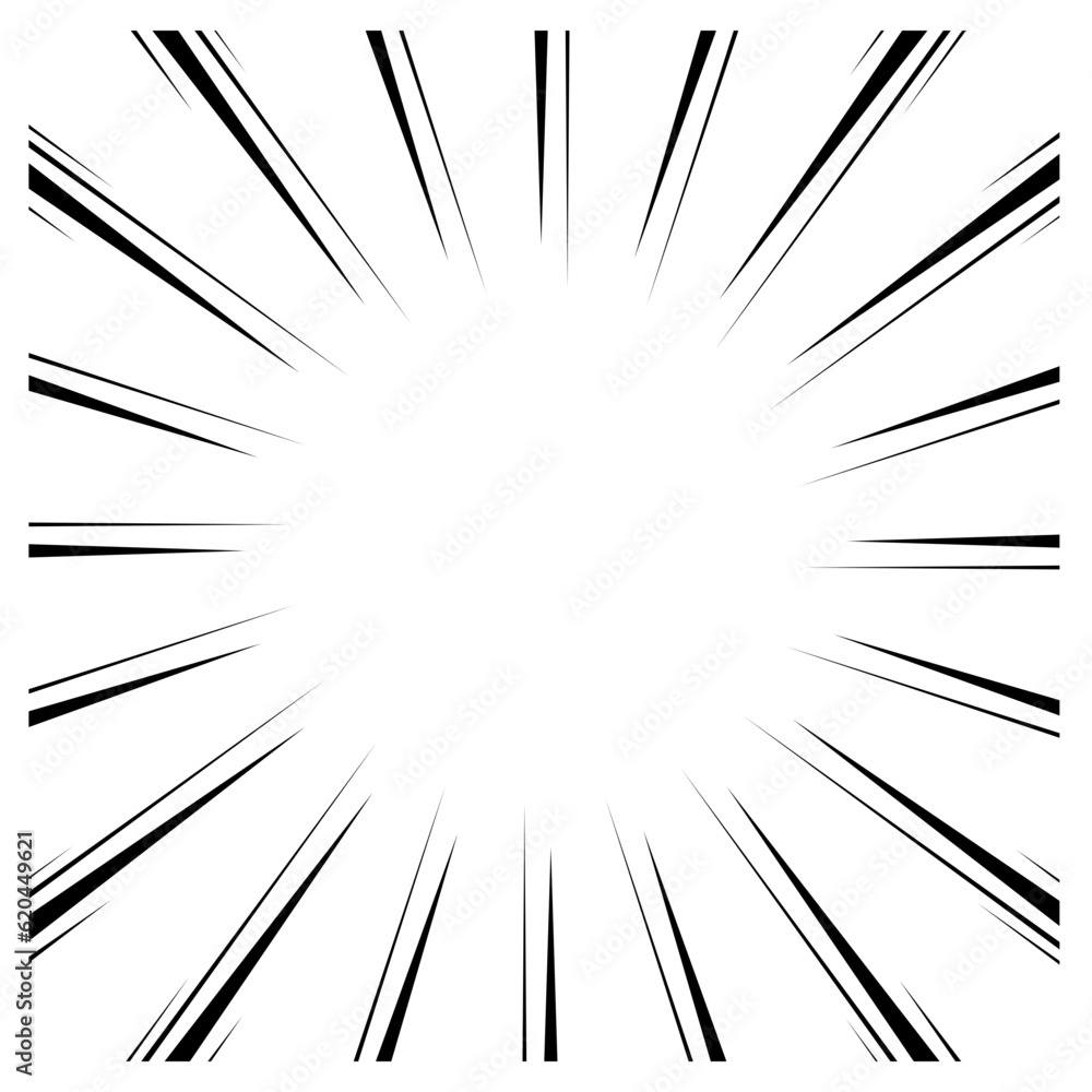 Obraz premium Speed line comic