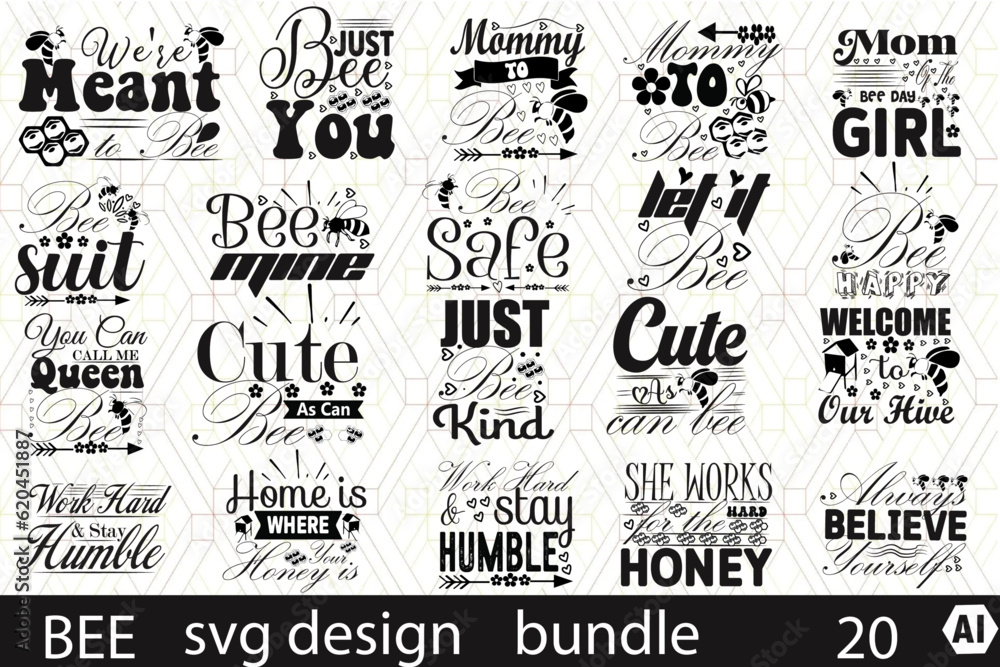 bee svg design bundle 