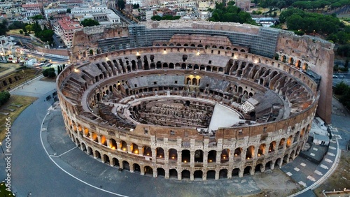 drone photo coloseum, Colosseo Rome italy europe