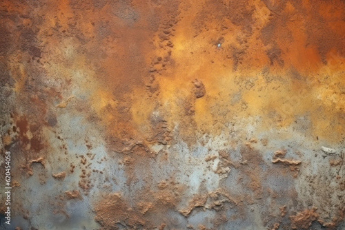 Close-up of rusted or corroded metal surfaces with a gritty texture  creating a grunge aesthetic. Generative AI.