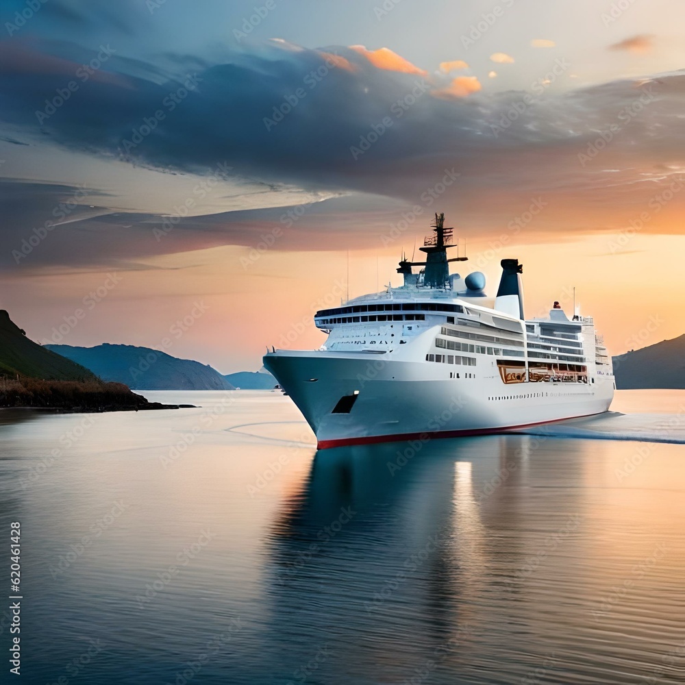 cruise ship in the sea