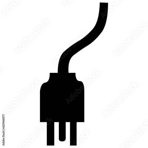 Electric plug vector icon isolated on white background png