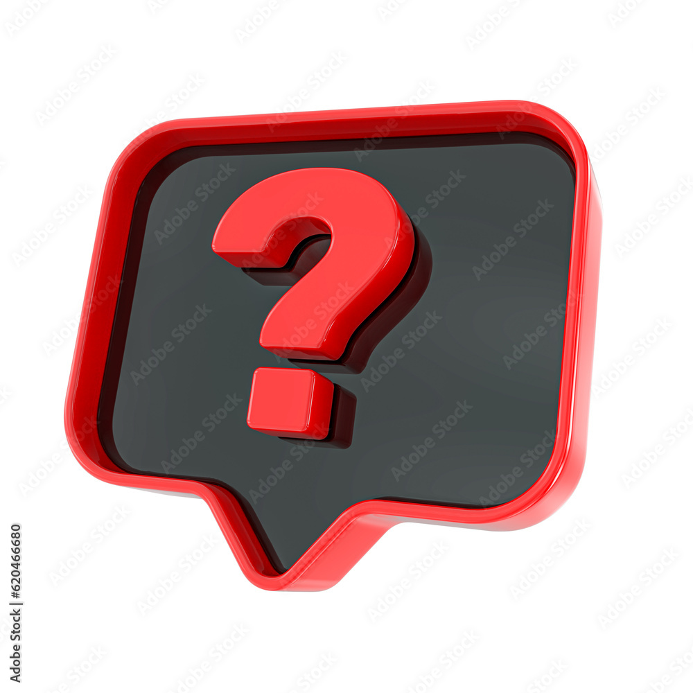 Question Mark icon 3d Question Mark icon 3d