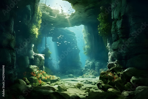 landscape under water 