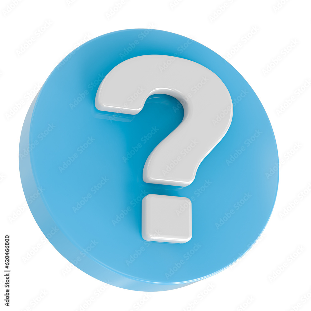 Question Mark icon 3d Question Mark icon 3d