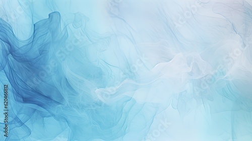 Light Blue Texture of Hand-Drawn Paper Background with Copy Space for Text or Image. Cold and Pastel Effect in Clear and Bright Colors with a Hint of Smoke: Generative AI