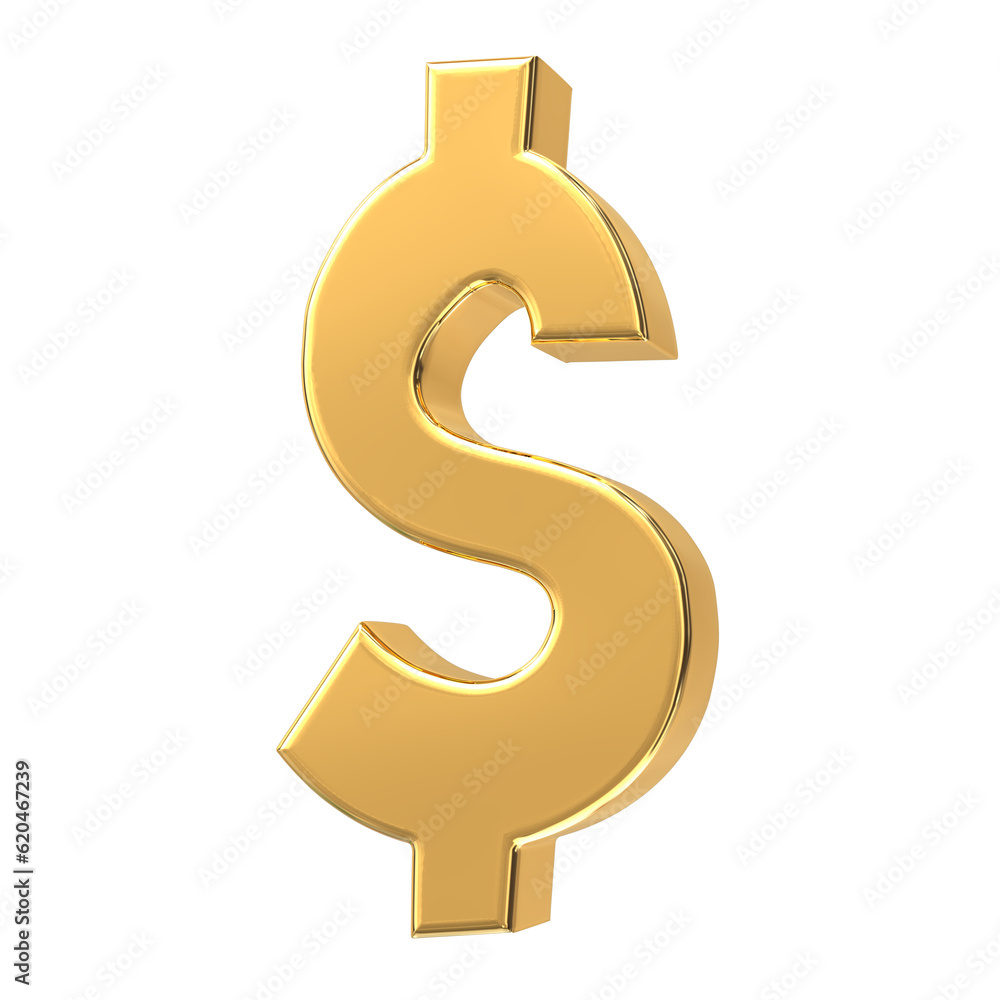 Number Gold 3D Render Number Gold 3D Render