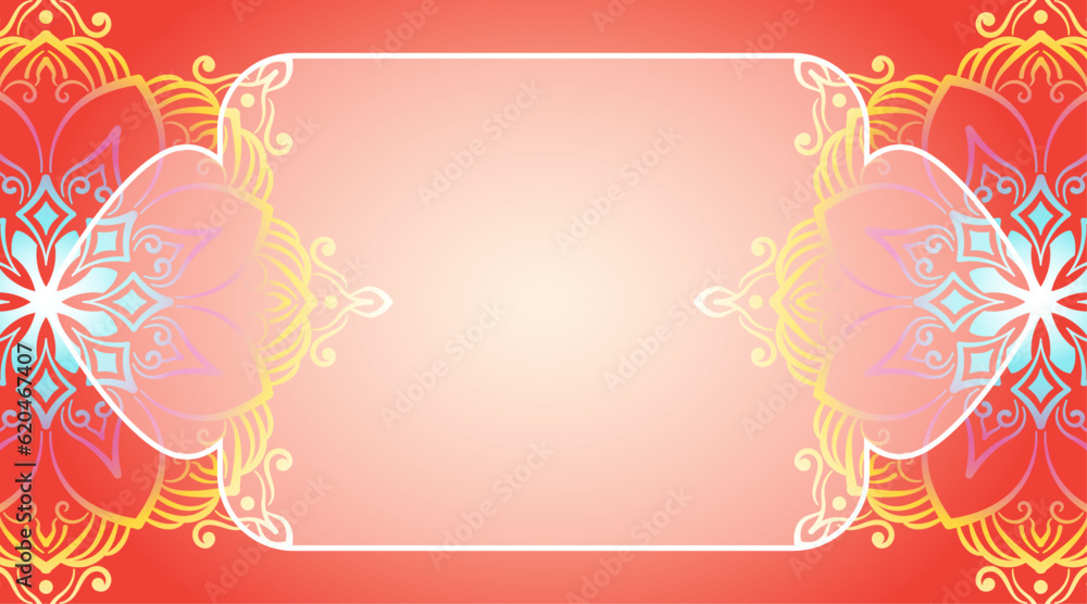 simple background, decorative mandala ornament