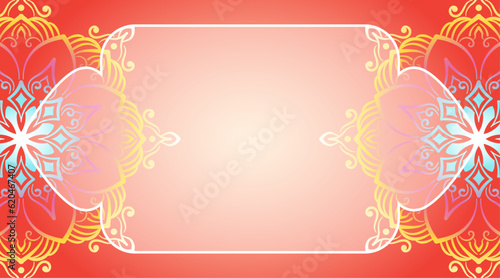 simple background, decorative mandala ornament