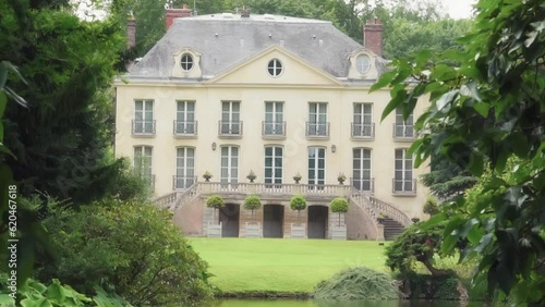 old manor house in the garden