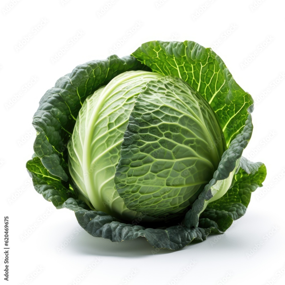 Fototapeta premium Cabbage isolated on white background 