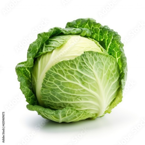 Fresh cabbage vegetable isolated on a white background