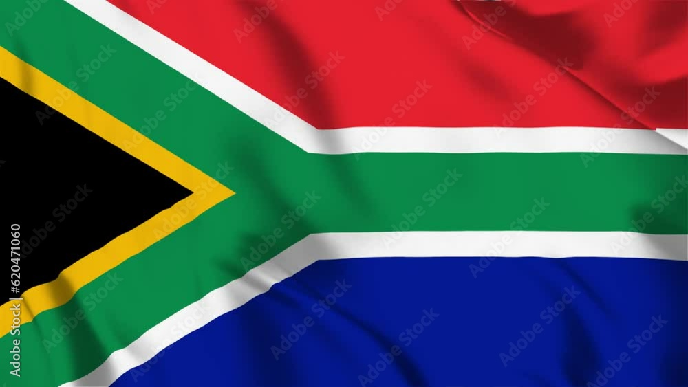 South Africa Flag Background With Seamless Looping Animation In 60 Fps South Africa Flag Background With Seamless Looping Animation In 60 Fps