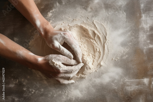 Arranging Wheat Flour.
