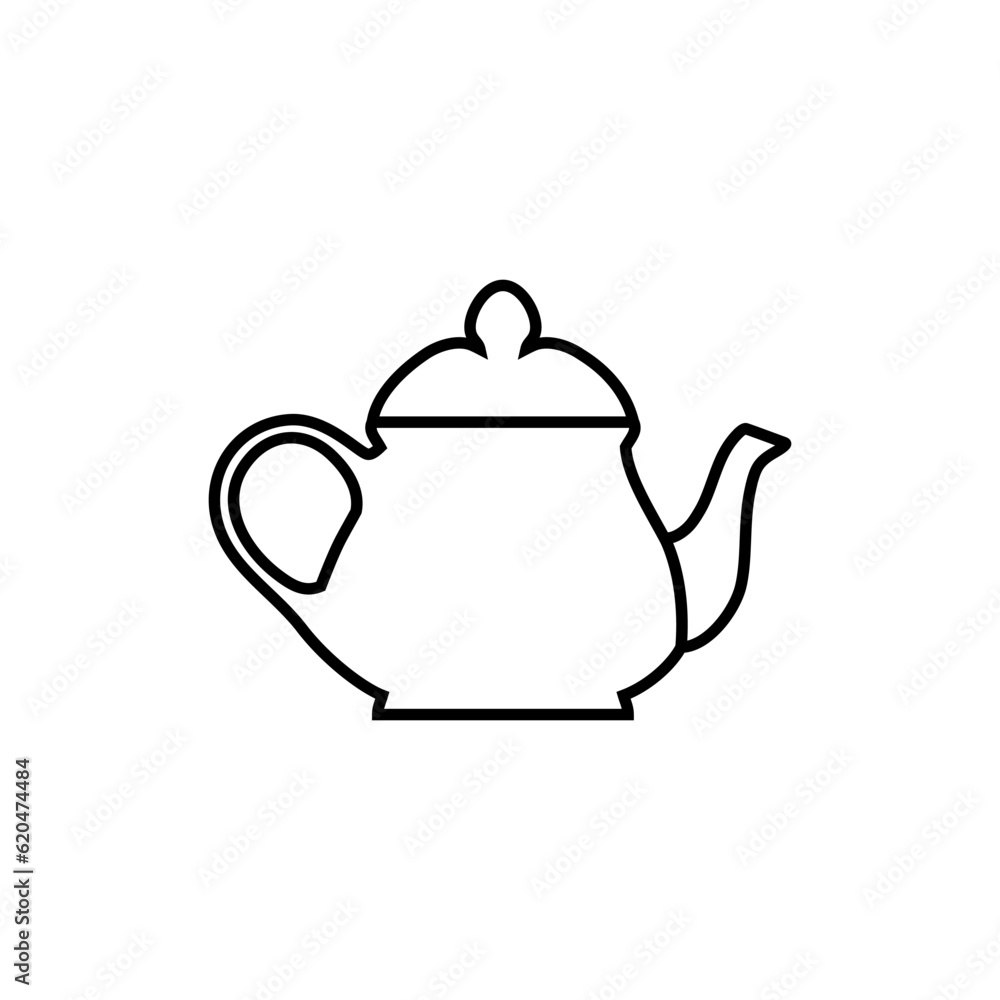 Teapot icon vector. Kettle illustration sign. Tea symbol. Teakettle logo. Hot drink mark. Teapot icon vector. Kettle illustration sign. Tea symbol. Teakettle logo. Hot drink mark.