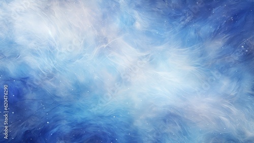 Blue Gradient Abstract Galaxy Background Texture. Generative AI illustration.