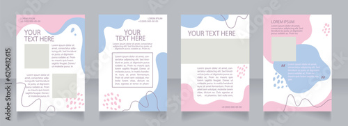 Consulting service information blank brochure layout design. Vertical poster template set with empty copy space for text. Premade corporate reports collection. Editable flyer paper pages