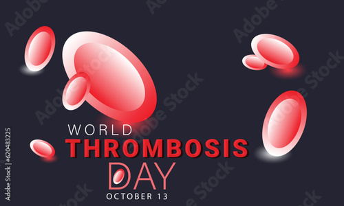 World Thrombosis Day. background, banner, card, poster, template. Vector illustration.