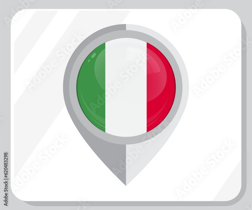 Free Download Italy Circle Glossy Pride Flag Icon
 - GFXLoad