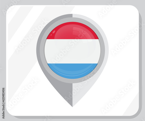 Free Download Luxembourg Circle Glossy Pride Flag Icon
 - GFXLoad
