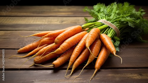 carrots on a table