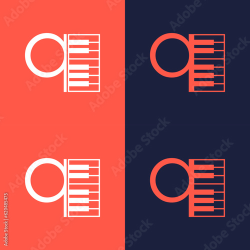 An illustration of the letter "Q" in the shape of a musical note melody used for branding, brand identity, logo design, vector, business, and company