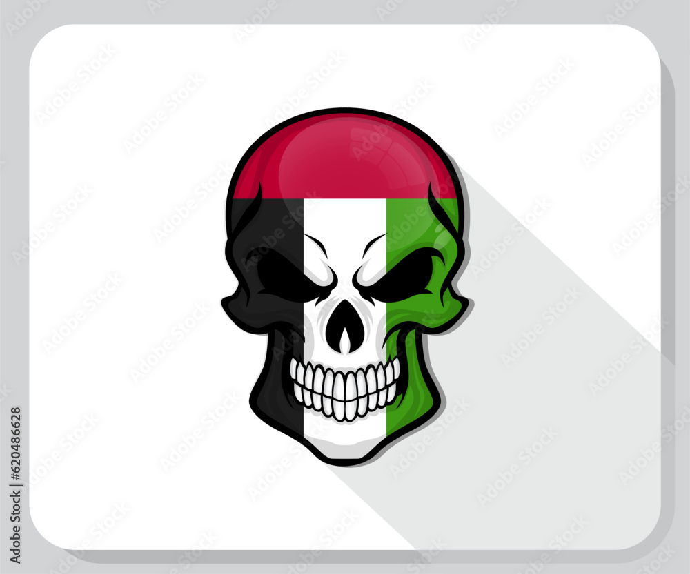 Uni Emirat Arab Skull Scary Flag Icon
Uni Emirat Arab Skull Scary Flag Icon