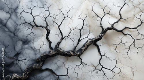 Limestone Tapestry: Exploring Dendritic Patterns. Generative AI