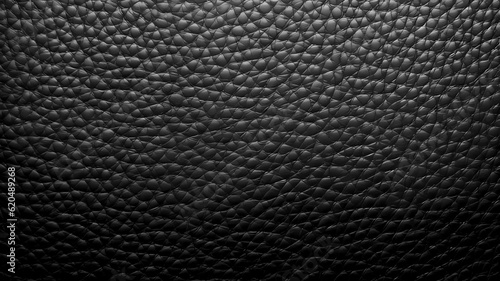 Black leather background. Generative ai design.