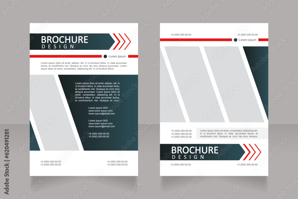 Power consumption reducing ways service blank brochure design. Template set with copy space for text. Premade corporate reports collection. Editable 2 papers pages. Calibri, Arial fonts used