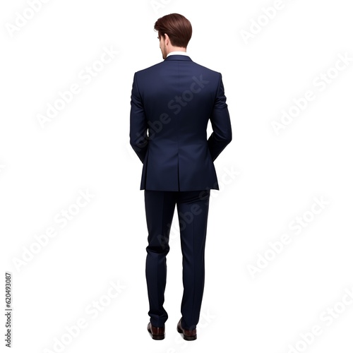Businessman in the back view
