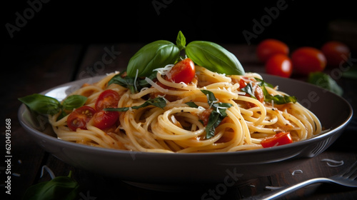 pasta with tomato and basil, Generative Ai