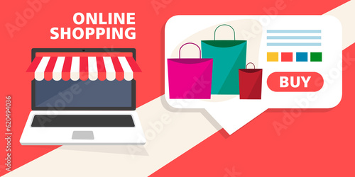 Lo shopping online delinea il concetto di processo di acquisto. - illustrazioni photo