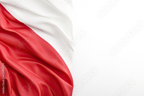 Indonesia flag isolated on white background with clipping path