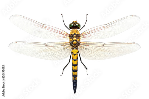 Dragonfly On Isolated Transparent Background, Png. Generative AI