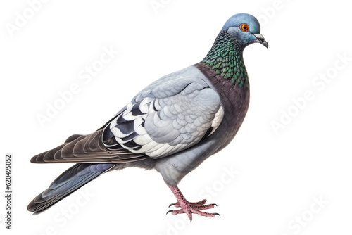 Pigeon Bird On Isolated Transparent Background, Png. Generative AI