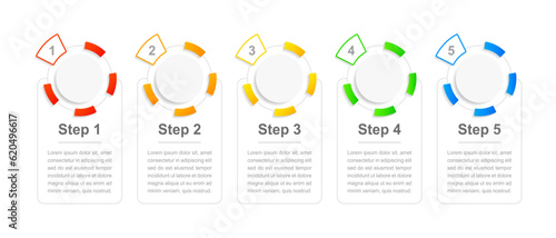 Housekeeping routine infographic chart design template. Abstract infochart with editable contour. Instructional graphics with 5 step sequence. Visual data presentation. Arial-Bold, Regular fonts used