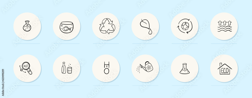 Ecology line icon. Money, discounts, bonuses, savings, dollars, euros, bitcoin. Pastel color background. Vector line icon for business Ecology line icon. Money, discounts, bonuses, savings, dollars, euros, bitcoin. Pastel color background. Vector line icon for business