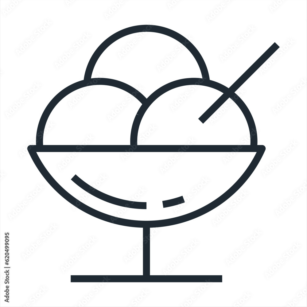 Three scoops of chocolate, strawberry and vanilla ice cream in bowl icon. flat illustration of three scoops of ice cream in bowl vector icon for web.Ice cream spoon in bowl, milk dairy product Three scoops of chocolate, strawberry and vanilla ice cream in bowl icon. flat illustration of three scoops of ice cream in bowl vector icon for web.Ice cream spoon in bowl, milk dairy product