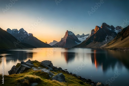 lake in the mountains