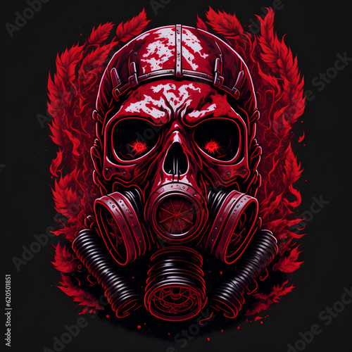 Red Gas Mask #6