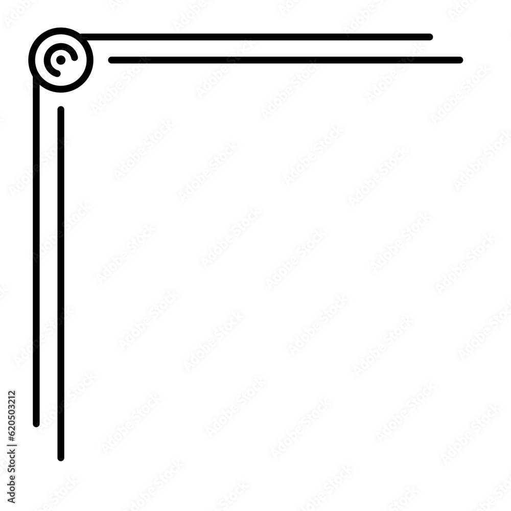 Corner frame line Corner frame line