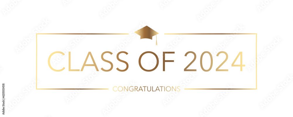 Class of 2024 Stock Vector | Adobe Stock
