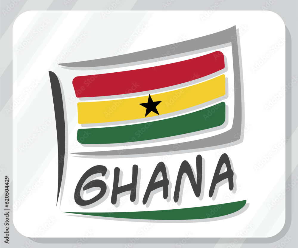 Illustration of Ghana Pride Flag Icon
Illustration of Ghana Pride Flag Icon