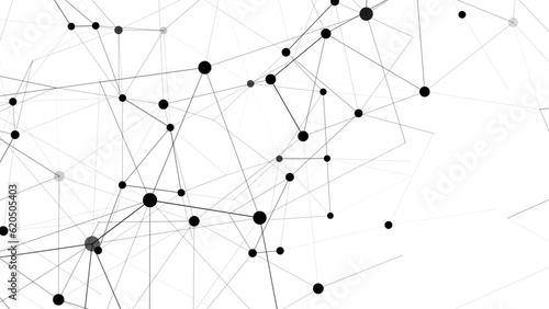 Business futuristic backdrop. Network connection structure cyberspace with moving particles. Abstract cyber security background.