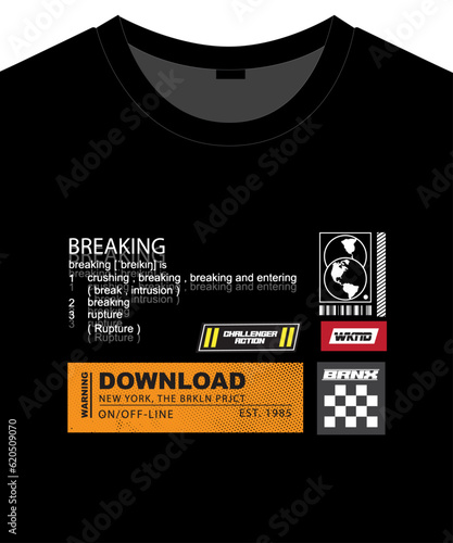 Unisex trendy graphic pattern design for t shirt print 