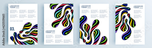 Modern abstract covers set, minimal covers design. Colorful geometric background, vector illustration.